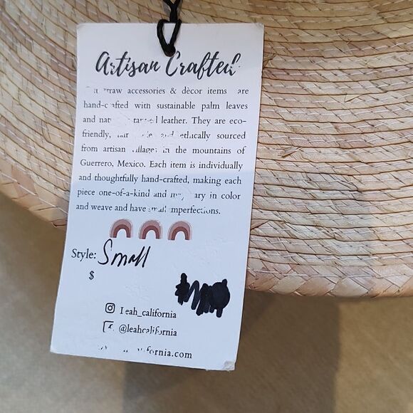 Leah California Straw Fedora Hat Brown Leather Hatband - Picture 4 of 12